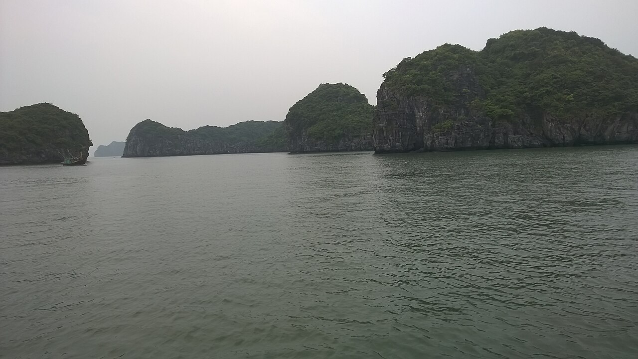 Tàu thuyền neo đậu tại cảng Cát Bà