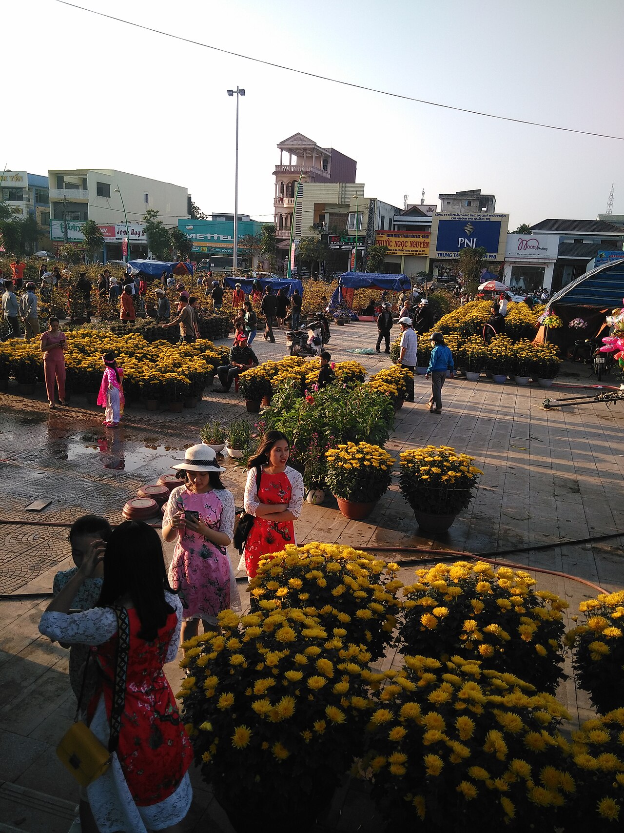 Chợ hoa Tết ở Đông Hà
