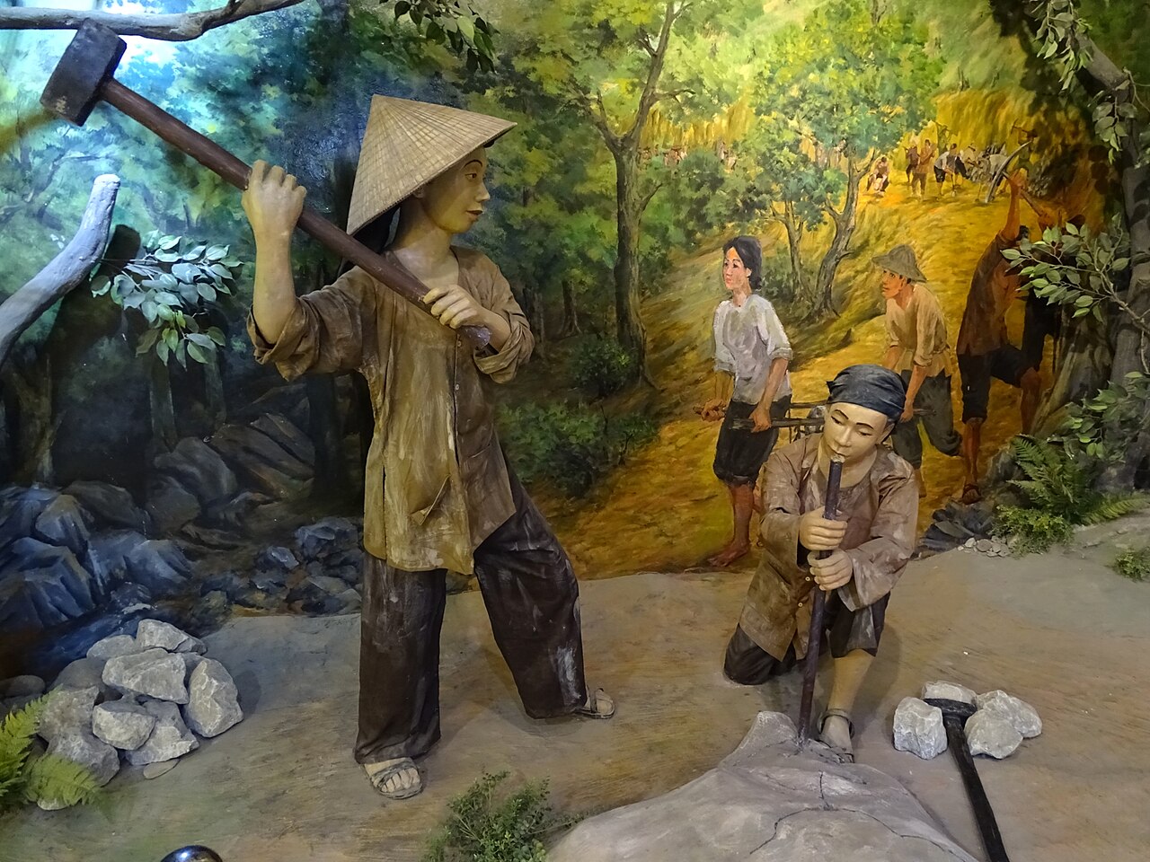 Mô hình dân công hỗ trợ chiến dịch