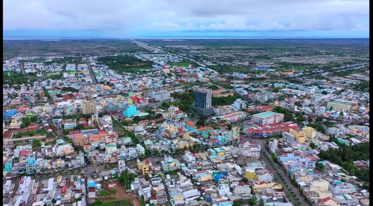 Thành phố Bạc Liêu nhìn từ trên cao