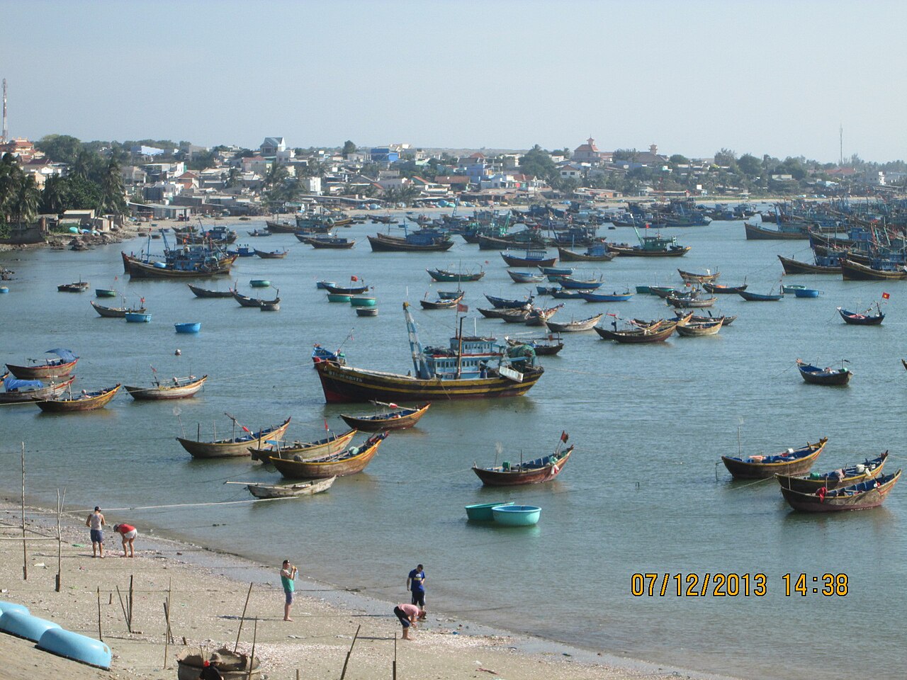 Thuyền đánh cá ở làng chài Mũi Né