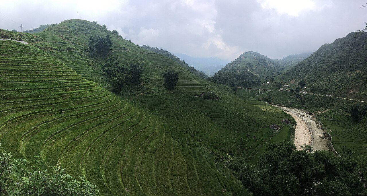 Ruộng bậc thang ở thung lũng Mường Hoa