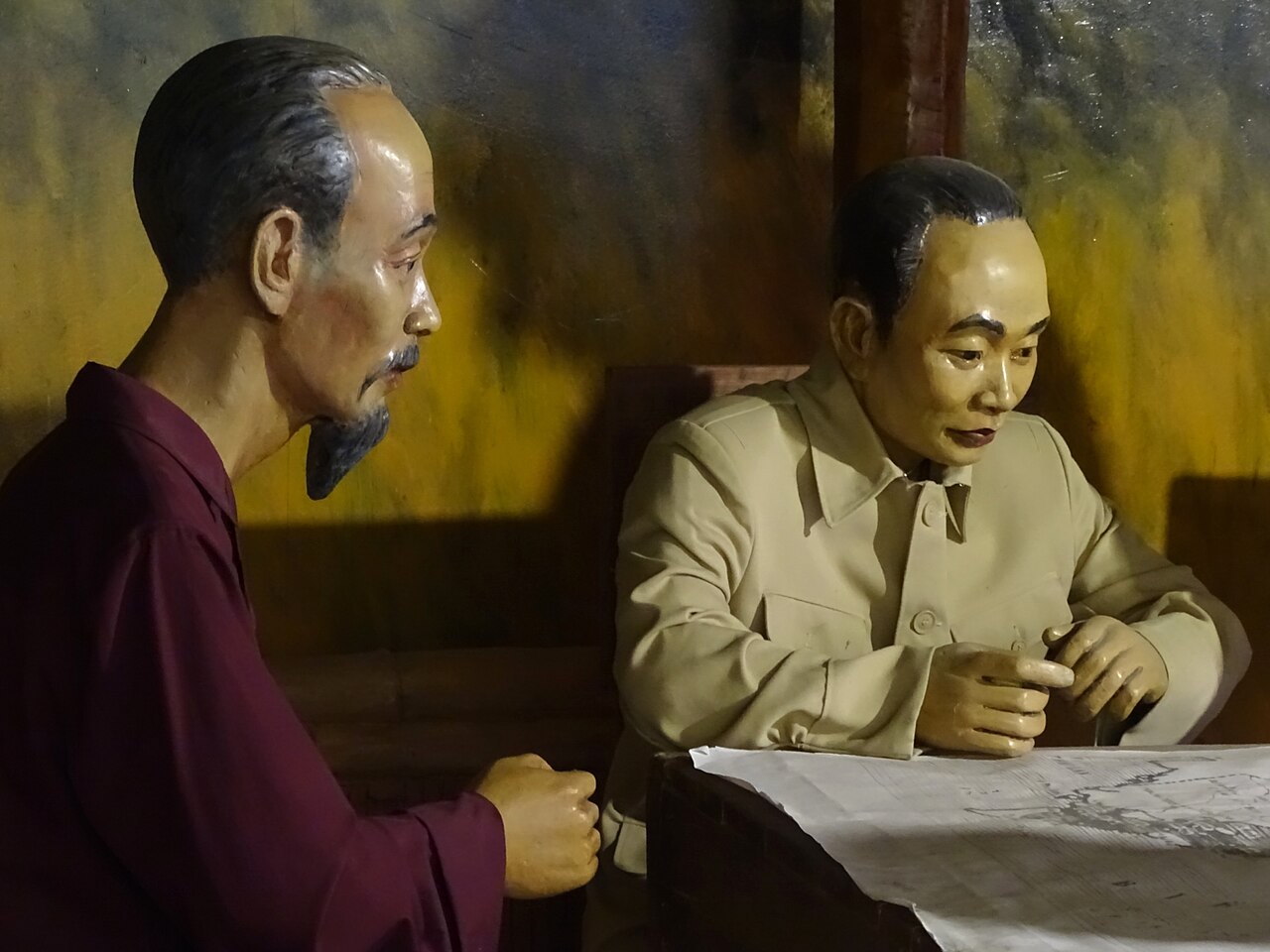 Mô hình trưng bày trong bảo tàng Điện Biên Phủ