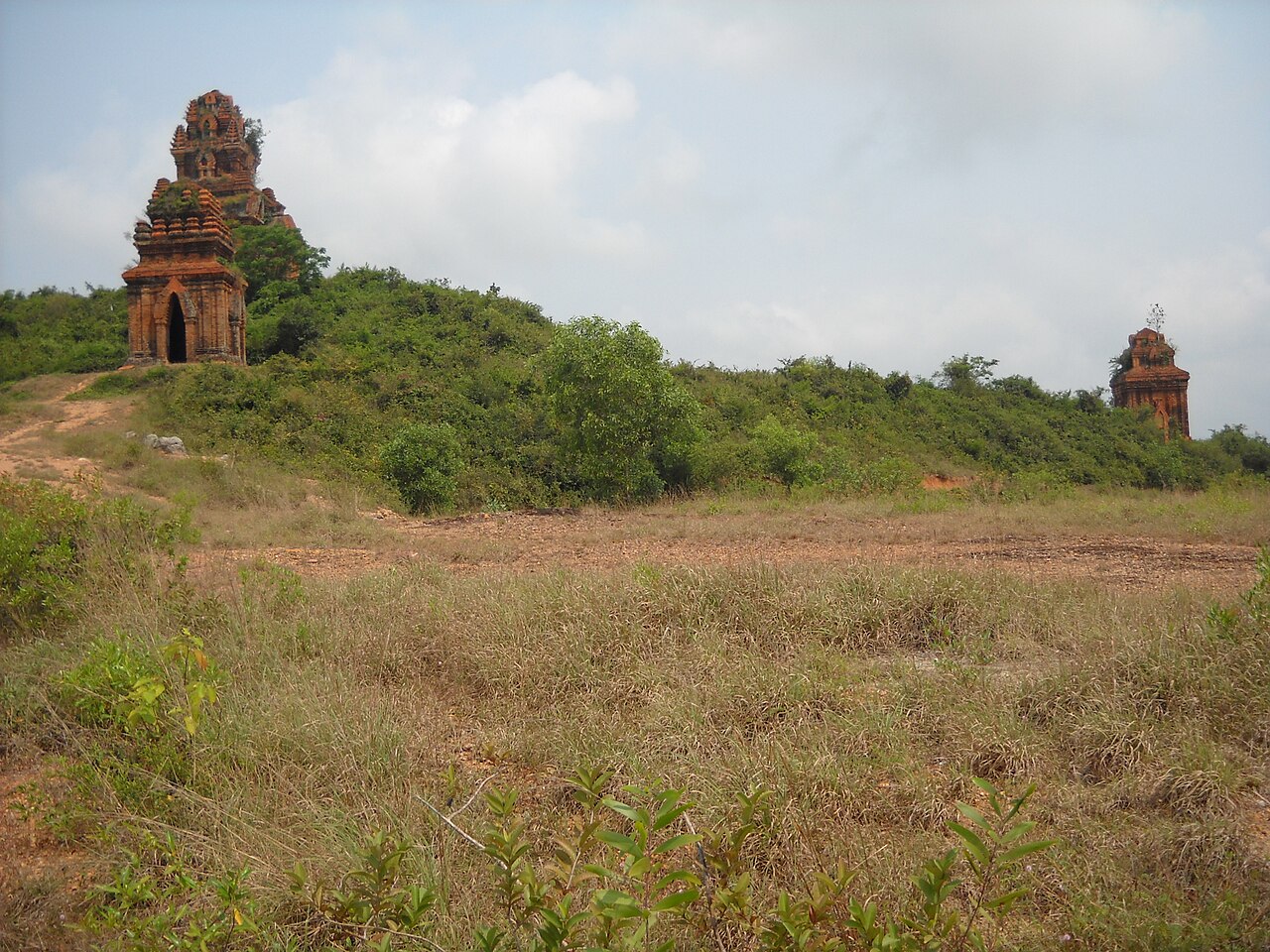 Cụm tháp Bánh Ít trên đồi