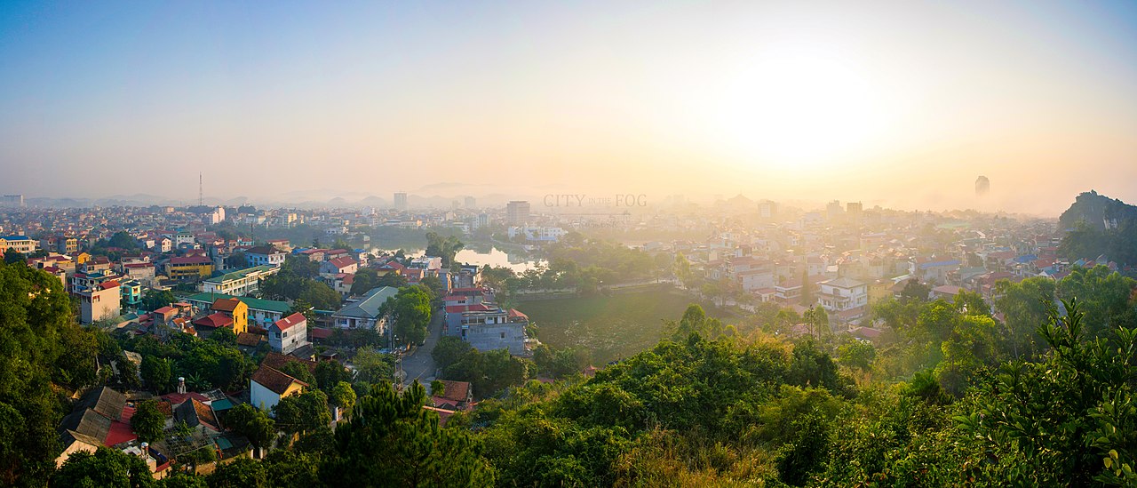 Thành phố Lạng Sơn buổi bình minh